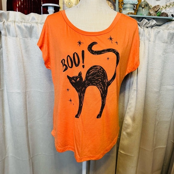 Stranded Orange Halloween Tee Size Large - Picture 2 of 5